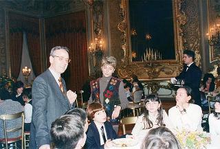 Incontro di Marianna Scalfaro con una delegazione di studenti della Scuola media "L. Lombardi" di Bari - Salone degli Specchi