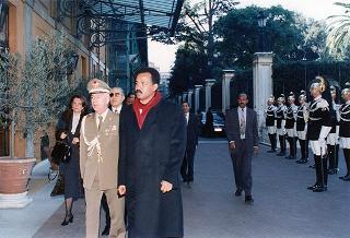 Il Presidente della Repubblica Oscar Luigi Scalfaro riceve la visita di Isaias Afwerki, Presidente dello Stato di Eritrea
