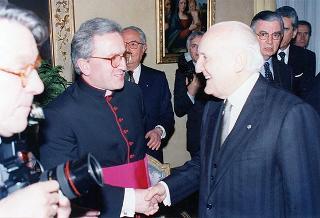 Intervento del Presidente della Repubblica al ricevimento offerto per il 67° anniversario dei Patti Lateranensi ed il 12° anniversario dell'Accordo di Revisione del Concordato nell'Ambasciata d'Italia presso la Santa Sede a Roma