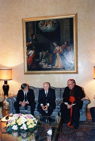 Intervento del Presidente della Repubblica al ricevimento offerto per il 67° anniversario dei Patti Lateranensi ed il 12° anniversario dell'Accordo di Revisione del Concordato nell'Ambasciata d'Italia presso la Santa Sede a Roma