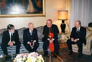 Intervento del Presidente della Repubblica al ricevimento offerto per il 67° anniversario dei Patti Lateranensi ed il 12° anniversario dell'Accordo di Revisione del Concordato nell'Ambasciata d'Italia presso la Santa Sede a Roma