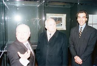Visita del Presidente della Repubblica alla città di Genova in occasione dell'inaugurazione dell'anno accademico 1995-1996 dell'Università degli studi e alla commemorazione del prof. Lucifredi. Successsivo intervento all'inaugurazione della Mostra e per le celebrazioni del centenario della nascita di Eugenio Montale