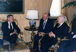 Incontro del Presidente della Repubblica Oscar Luigi Scalfaro con Gyula Horn, Primo Ministro di Ungheria