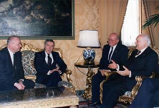 Incontro del Presidente della Repubblica Oscar Luigi Scalfaro con Gyula Horn, Primo Ministro di Ungheria