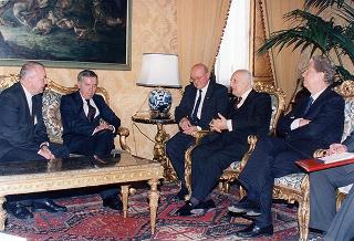Incontro del Presidente della Repubblica Oscar Luigi Scalfaro con Gyula Horn, Primo Ministro di Ungheria