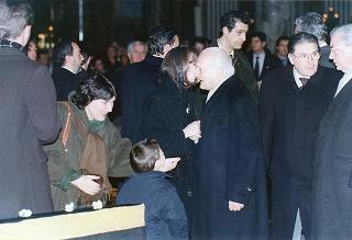 Intervento del Presidente della Repubblica ai funerali di Andrea Barbato nella Chiesa di S. Ignazio a Roma