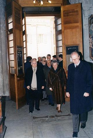 Intervento del Presidente della Repubblica alla celebrazione della S. Messa per il 40° anniversario della scomparsa del ministro Vanoni nella Chiesa di S. Maria del Popolo a Roma