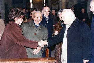 Intervento del Presidente della Repubblica alla celebrazione della S. Messa per il 40° anniversario della scomparsa del ministro Vanoni nella Chiesa di S. Maria del Popolo a Roma