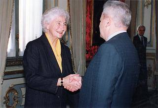 Il Presidente della Repubblica Scalfaro incontra Slobodan Milosevic, Presidente della Repubblica di Serbia