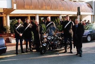 Visita del Presidente della Repubblica nella città di Prato in occasione della cerimonia di consegna della Medaglia d'argento al Valor Militare per attività partigiana al Gonfalone della città