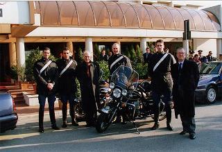 Visita del Presidente della Repubblica nella città di Prato in occasione della cerimonia di consegna della Medaglia d'argento al Valor Militare per attività partigiana al Gonfalone della città