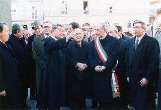 Visita del Presidente della Repubblica Oscar Luigi Scalfaro alla città di Benevento
