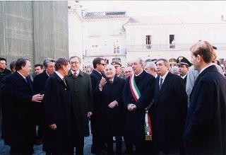 Visita del Presidente della Repubblica Oscar Luigi Scalfaro alla città di Benevento