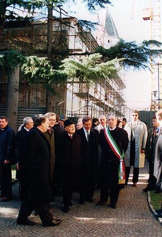 Visita del Presidente della Repubblica Oscar Luigi Scalfaro alla città di Benevento