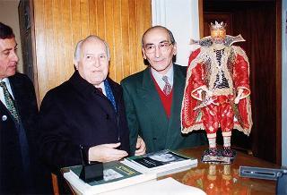 Visita del Presidente della Repubblica Oscar Luigi Scalfaro alla città di Benevento