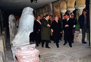 Visita del Presidente della Repubblica Oscar Luigi Scalfaro alla città di Benevento