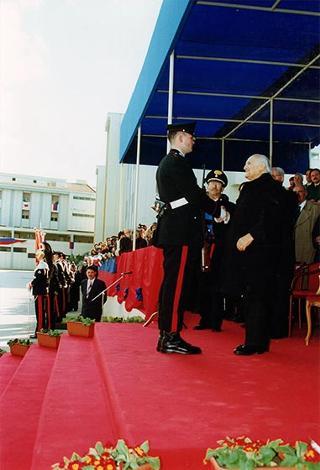 Visita del Presidente della Repubblica Oscar Luigi Scalfaro alla città di Benevento