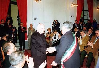 Visita del Presidente della Repubblica Oscar Luigi Scalfaro alla città di Benevento