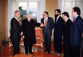 Visita del Presidente della Repubblica Oscar Luigi Scalfaro alla città di Benevento