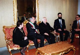 Visita del Presidente della Repubblica Oscar Luigi Scalfaro alla città di Benevento