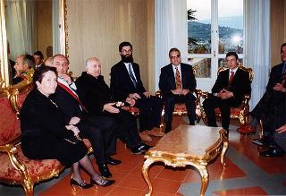 Visita del Presidente della Repubblica Oscar Luigi Scalfaro alla città di Benevento