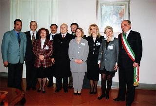 Visita del Presidente della Repubblica Oscar Luigi Scalfaro alla città di Benevento