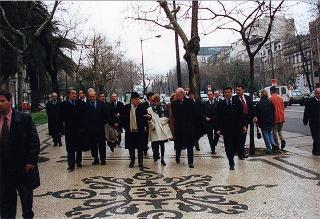 Visita del Presidente della Repubblica alla città di Lisbona per l'insediamento del nuovo Presidente del Portogallo Jorge Sampaio