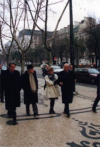 Visita del Presidente della Repubblica alla città di Lisbona per l'insediamento del nuovo Presidente del Portogallo Jorge Sampaio