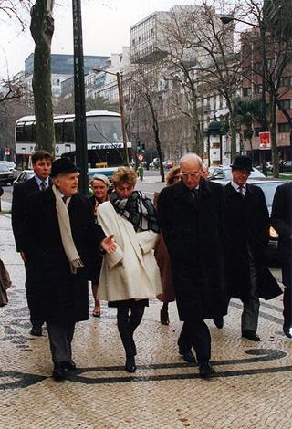 Visita del Presidente della Repubblica alla città di Lisbona per l'insediamento del nuovo Presidente del Portogallo Jorge Sampaio
