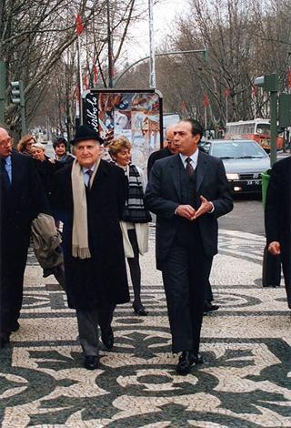 Visita del Presidente della Repubblica alla città di Lisbona per l'insediamento del nuovo Presidente del Portogallo Jorge Sampaio