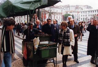 Visita del Presidente della Repubblica alla città di Lisbona per l'insediamento del nuovo Presidente del Portogallo Jorge Sampaio