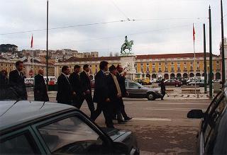 Visita del Presidente della Repubblica alla città di Lisbona per l'insediamento del nuovo Presidente del Portogallo Jorge Sampaio