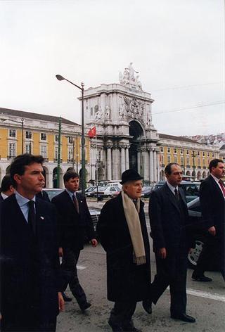 Visita del Presidente della Repubblica alla città di Lisbona per l'insediamento del nuovo Presidente del Portogallo Jorge Sampaio