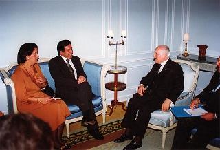 Visita del Presidente della Repubblica alla città di Lisbona per l'insediamento del nuovo Presidente del Portogallo Jorge Sampaio