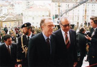 Visita del Presidente della Repubblica alla città di Lisbona per l'insediamento del nuovo Presidente del Portogallo Jorge Sampaio