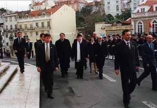 Visita del Presidente della Repubblica alla città di Lisbona per l'insediamento del nuovo Presidente del Portogallo Jorge Sampaio