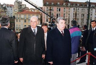Visita del Presidente della Repubblica alla città di Lisbona per l'insediamento del nuovo Presidente del Portogallo Jorge Sampaio