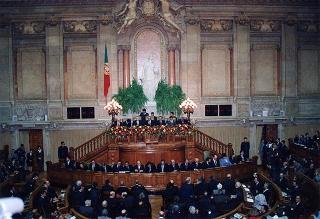 Visita del Presidente della Repubblica alla città di Lisbona per l'insediamento del nuovo Presidente del Portogallo Jorge Sampaio
