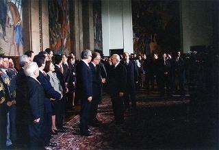 Visita del Presidente della Repubblica alla città di Lisbona per l'insediamento del nuovo Presidente del Portogallo Jorge Sampaio