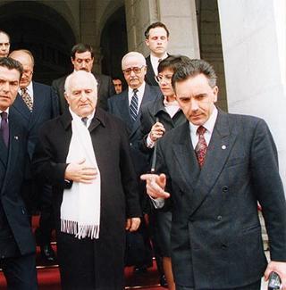 Visita del Presidente della Repubblica alla città di Lisbona per l'insediamento del nuovo Presidente del Portogallo Jorge Sampaio