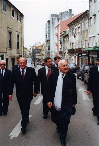 Visita del Presidente della Repubblica alla città di Lisbona per l'insediamento del nuovo Presidente del Portogallo Jorge Sampaio