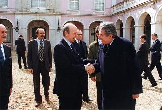 Visita del Presidente della Repubblica alla città di Lisbona per l'insediamento del nuovo Presidente del Portogallo Jorge Sampaio