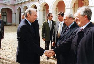Visita del Presidente della Repubblica alla città di Lisbona per l'insediamento del nuovo Presidente del Portogallo Jorge Sampaio