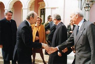 Visita del Presidente della Repubblica alla città di Lisbona per l'insediamento del nuovo Presidente del Portogallo Jorge Sampaio
