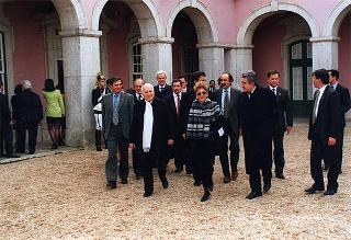 Visita del Presidente della Repubblica alla città di Lisbona per l'insediamento del nuovo Presidente del Portogallo Jorge Sampaio