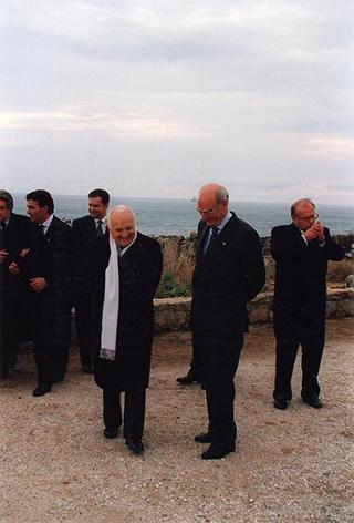 Visita del Presidente della Repubblica alla città di Lisbona per l'insediamento del nuovo Presidente del Portogallo Jorge Sampaio