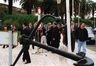 Visita del Presidente della Repubblica alla città di Lisbona per l'insediamento del nuovo Presidente del Portogallo Jorge Sampaio