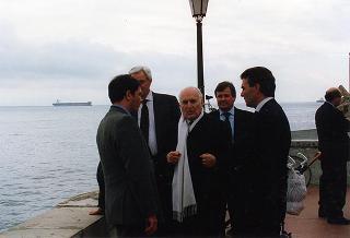 Visita del Presidente della Repubblica alla città di Lisbona per l'insediamento del nuovo Presidente del Portogallo Jorge Sampaio