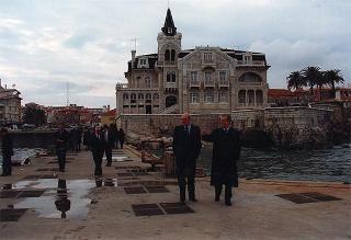 Visita del Presidente della Repubblica alla città di Lisbona per l'insediamento del nuovo Presidente del Portogallo Jorge Sampaio
