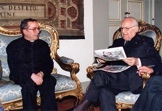 Visita alla città di Firenze. Incontro del Presidente della Repubblica con una rappresentanza di giovani collaboratori della pagina pratese del periodico diocesano "Toscana oggi. La voce"